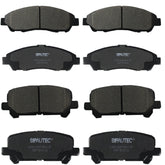 SIPAUTEC full front and rear pad set packaging showing kit contents and benefits