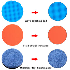 SIQUK wool and microfiber pad close-up for aggressive compounding and fine finish