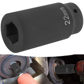 sixcow 22mm socket front view showing hex profile and durable finish for reliable fit