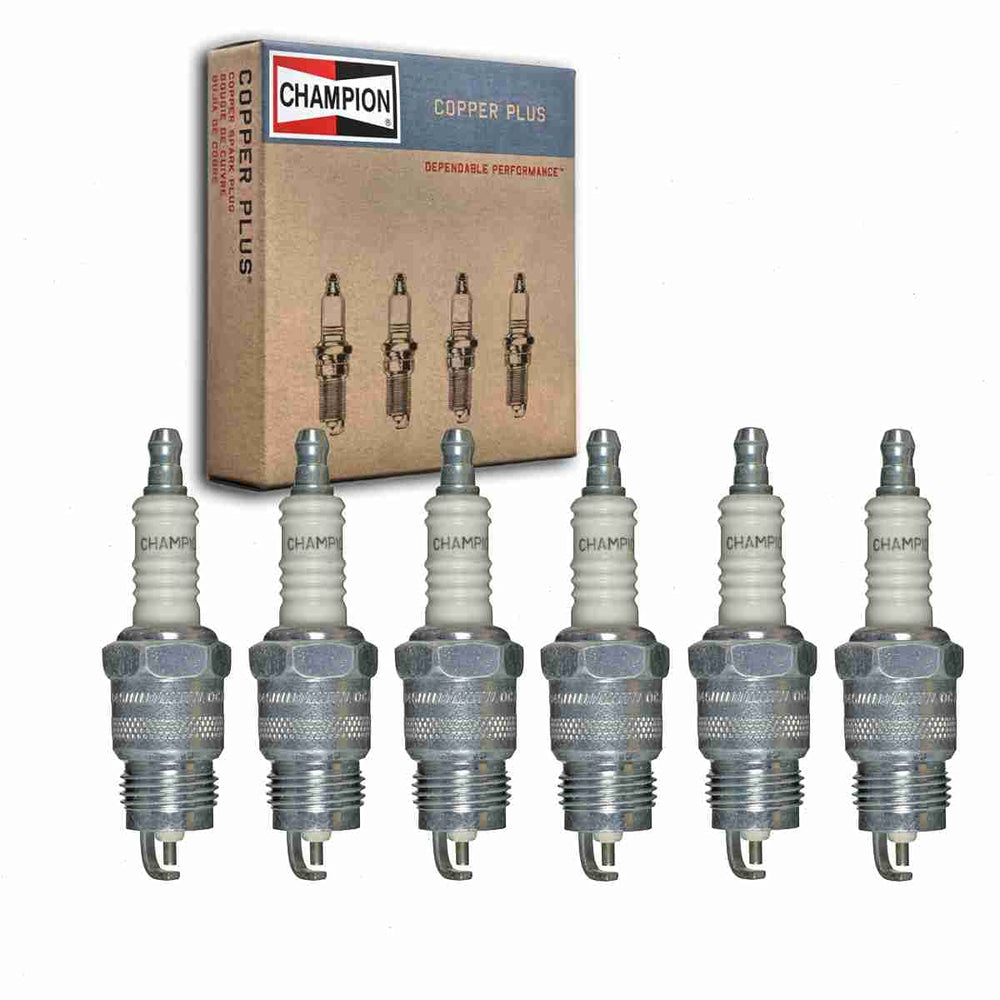 Sixity Auto Champion front packaging showing six spark plugs and branding benefits