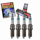 Sixity Auto DENSO front packaging showing four spark plugs and part information, assures correct fit
