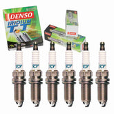 Sixity Auto DENSO front packaging showing genuine Iridium TT set with product ID benefit
