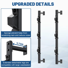 SJPULMO rack installed inside an enclosed trailer delivering tidy, safe transport