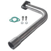 SJVLXHI front view of exhaust pipe showing flange and finish, durable fit