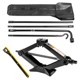 SKCOAUTO front packaging showing full spare tire jack kit and fit details for F-150