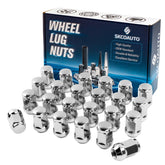 SKCOAUTO front view of 24 lug nuts showing organized packaged set and clear labeling benefit precise replacement
