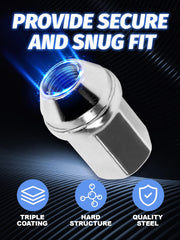 SKCOAUTO macro view of lug nut threads showing precise M14x1.5 fit for secure attachment