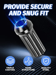 SKCOAUTO spline socket key with nuts arranged to show easy installation and organized kit