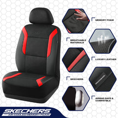 Skechers air-cool mesh texture close-up showing breathability benefit