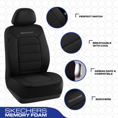 Skechers cool touch fabric texture highlighting breathable cooling benefit