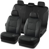 Skechers front view of seat cover showing fit and style for protection