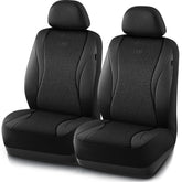 Skechers front seat cover full view showing complete protection and sleek look