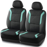 Skechers front seat cover full view showing fit and protection benefits