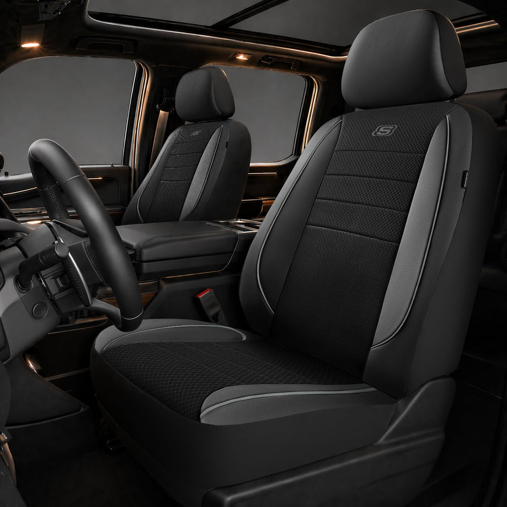 Skechers front seat covers full view adding comfort and style