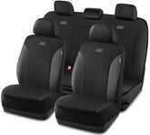 Skechers front seat full set showing black protective coverage and upgraded look