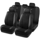 Skechers front seat full set installed showing neat fit and added comfort