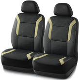Skechers full front seat cover in beige showing fit and protection