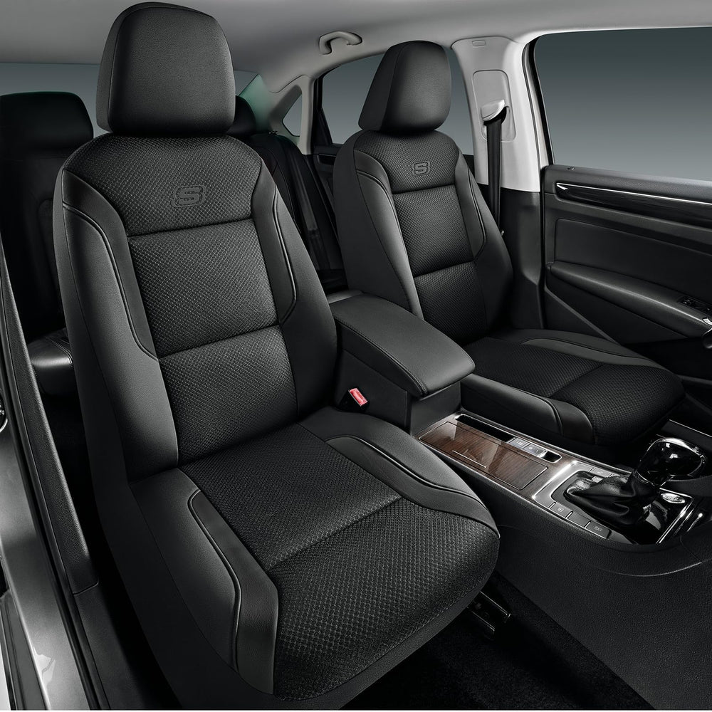 Skechers front seat full view showing fit and comfort benefits