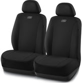 Skechers full front seat covers shown installed, protecting seats and styling interior