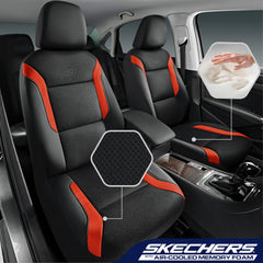 Skechers memory foam close-up highlighting cushioned comfort benefit
