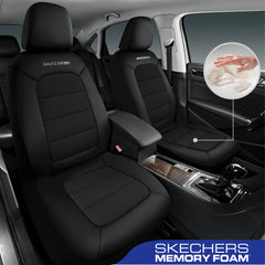 Skechers memory foam close-up displaying contouring comfort benefit