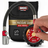 SKÖG front view of gauge showing durable housing and full 0–100 PSI dial for reliable readings