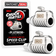 SKÖG front view of Platinum locking air chuck showing compact design and fast connection