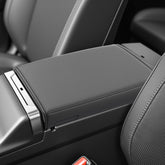 SKTU armrest cover front view showing neat fit and protection