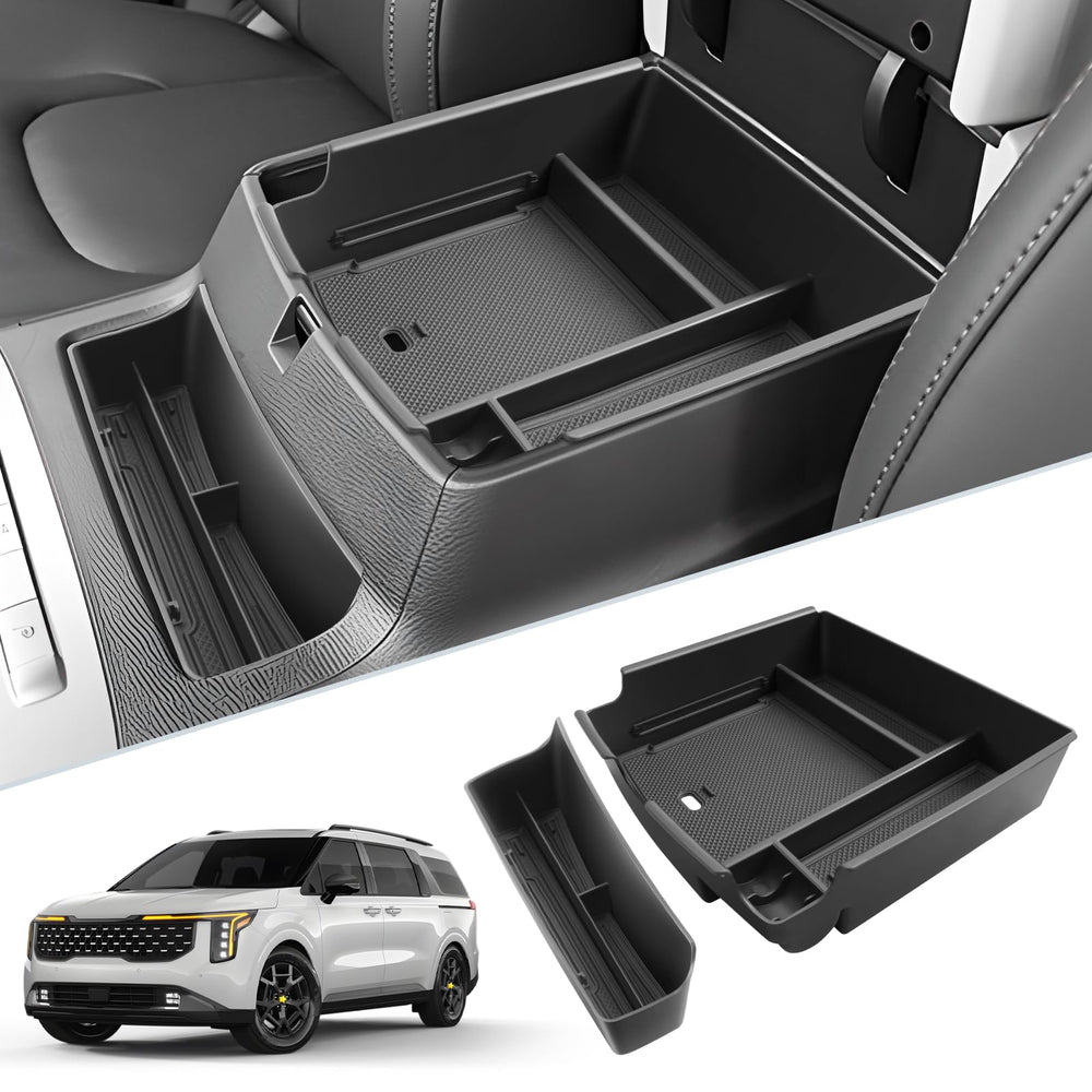 SKTU front view of 2-pack organizer showing clean fit and benefit of tidy storage
