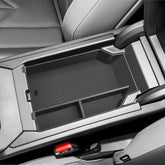 SKTU front view of console organizer showing multiple compartments and neat storage benefit