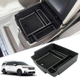 SKTU front view of white console tray showing organized compartments and clean look