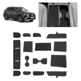 SKTU front door compartment liner installed, protects interior and reduces noise
