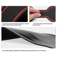 SKTU closeup texture of red rubber showing grip and easy-clean surface
