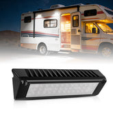 SKTYANTS front view of 9-inch LED porch light showing compact profile and bright beam