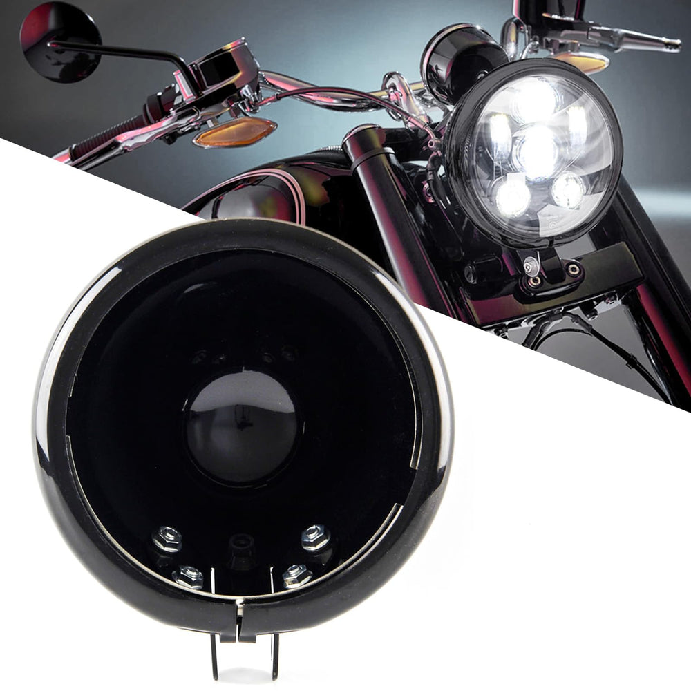 SKTYANTS front view headlight bucket showing clean black finish and fit