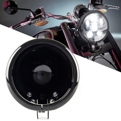 SKTYANTS front view headlight bucket showing clean black finish and fit