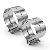 SKYMIRO front view of 5 inch clamp showing full band and bolts, highlights fit
