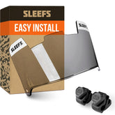 SLEEFS clear visor front view showing smooth finish and professional styling benefit
