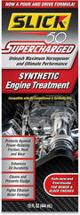 SLICK 50 bottle front label showing product name and benefits for engine protection