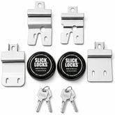 Slick Locks front kit layout showing all components and quick installation benefit