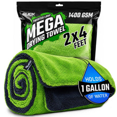 Slick Products towel front view showing full 24x48 size and coverage benefit