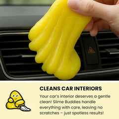 Close-up of Slime Buddies texture highlighting moldable surface for crevices