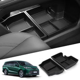 smabee front view of two trays showing fit and neat storage benefits