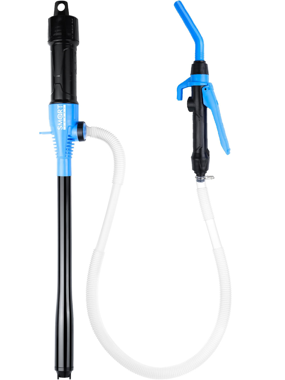 SMART JERRY front view showing compact pump and benefits portability