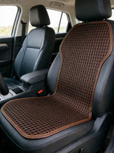 SMIUPIN front view of brown seat cushion showing design and cool airflow benefit