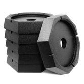 SnapPad Xtra front view shows heavy-duty 9" pads protecting jack feet