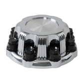 snobli front view chrome center cap showing polished appearance and OEM match