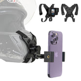 SOH helmet mount front view showing secure fit and easy access benefit