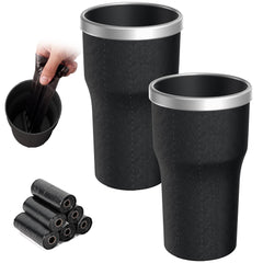 SolExplor front view showing compact trash can and benefit of organized cabin
