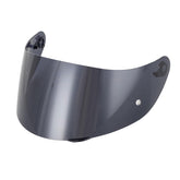 Soman visor front view showing deep smoke tint and wide vision benefit